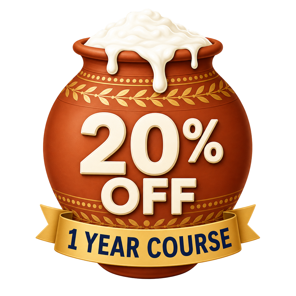 1 Year Course — 20% off